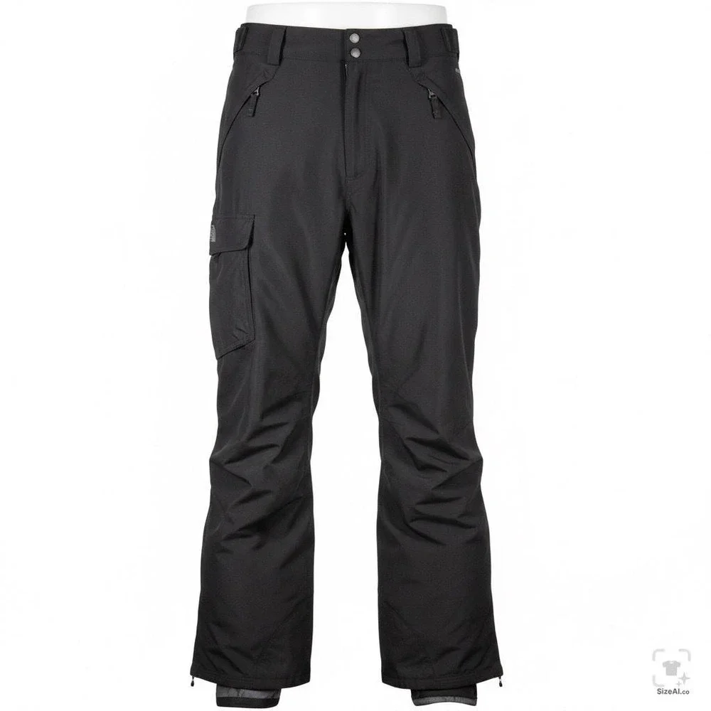 The North Face Pants Mens Large Short Black HyVent Waterproof Ski Insulated Snow